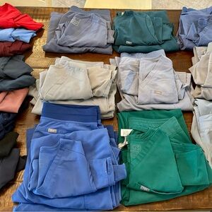 Figs Vapor Blue & Dark Space Grey Scrub Sets